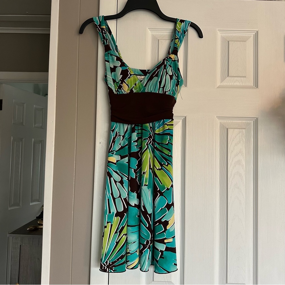 Green & Blue Dress